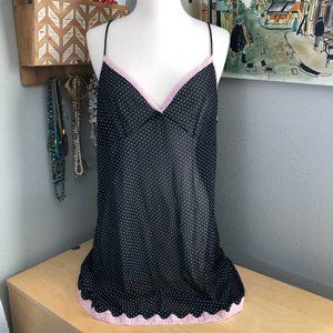 Victoria's Secret Black and Pink Chemise